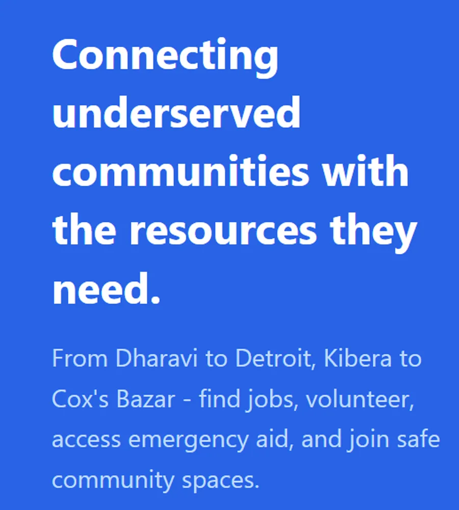 GlobalBridge Connect project graphic about finding community resources.